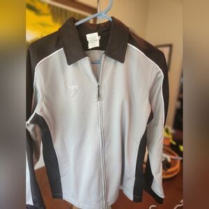 Speedo Gray and Black Windbreaker Jacket for Versatile Style